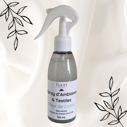 Spray d'Ambiance & Textiles Fleur de Coton (150mL)