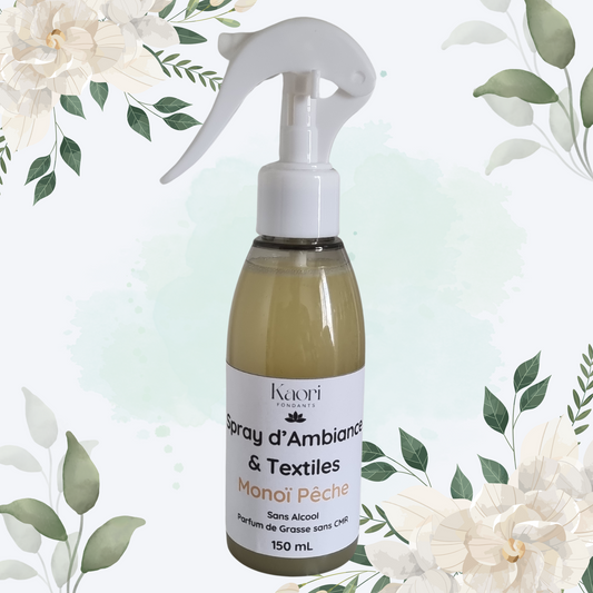 Spray d'Ambiance & Textiles Monoï Pêche (150mL)